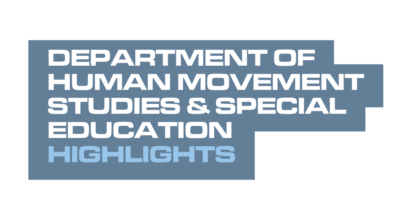 Department of Human Movement Studies Special Education Highlights